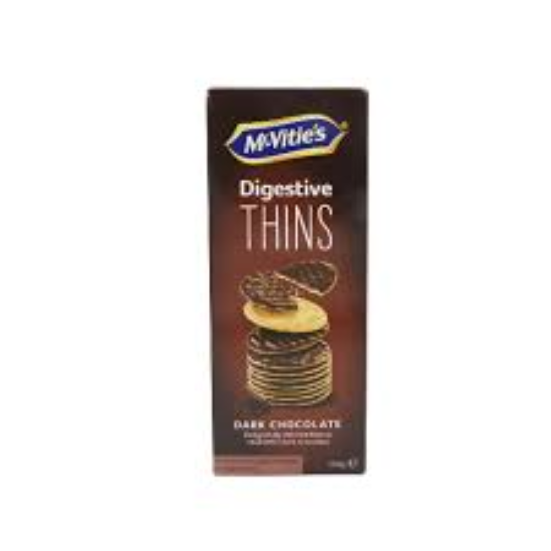 MCVITIES THINS DARK CHOCOLATE 150G